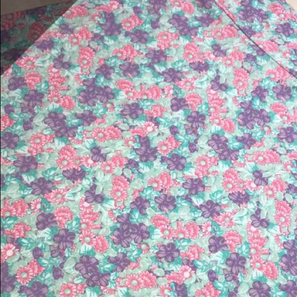 Azure LuLaRoe Floral Skirt